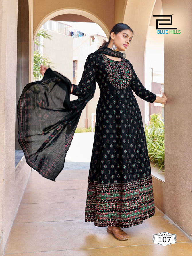 Senorita Vol 15 By Blue Hills Dupatta With Anarkali Kurtis Catalog
